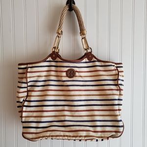 Tory Burch Channing Tote Striped